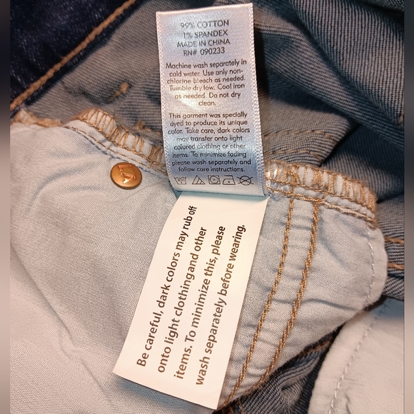 Pac Sun Denim Los Angeles Vintage Icon sz27 w/High Rise & Frayed Hems E.U.C. - Picture 9 of 10